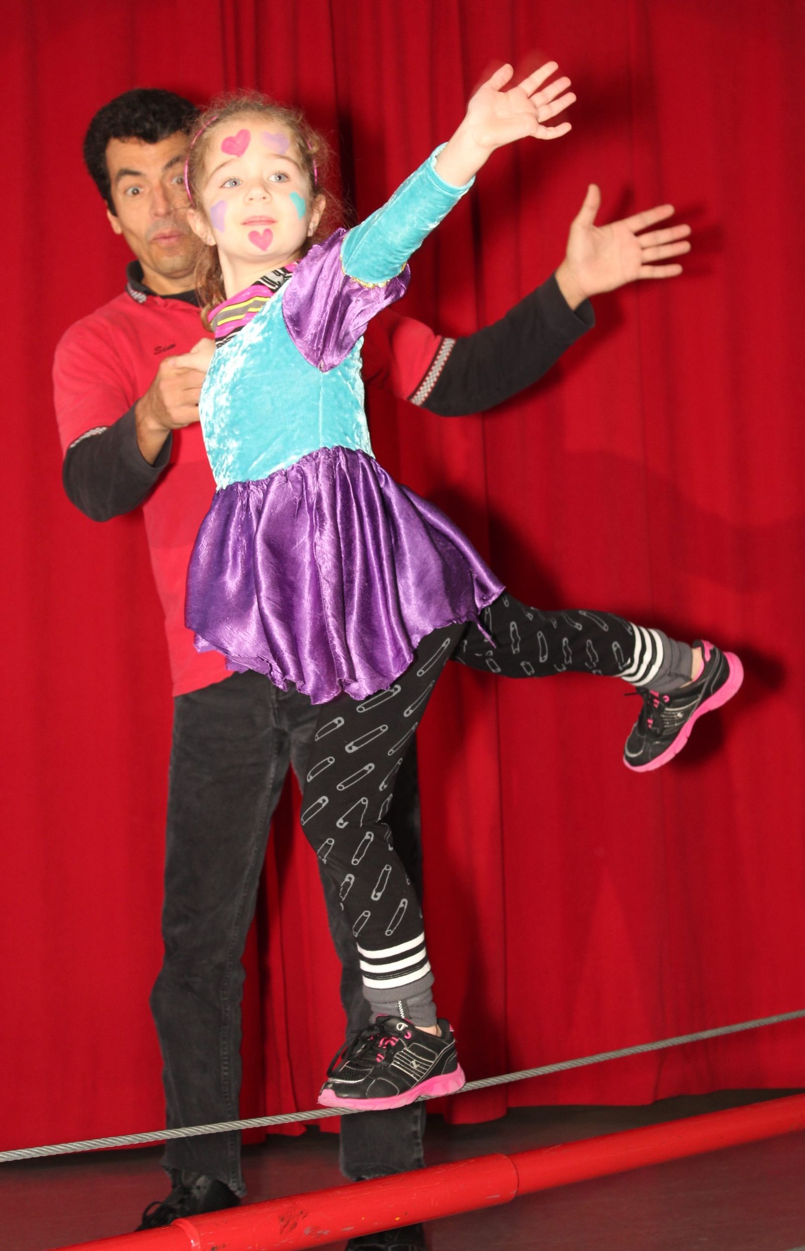 Tightwire at a Cirque Amongus program